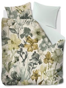 Beddinghouse Dekbedovertrek Iris Field Grey Green