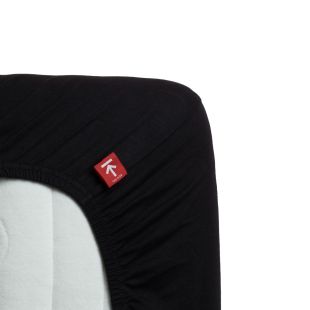 Beddinghouse Hoeslaken Jersey Stretch splittopper 220 gr Black
