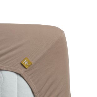 Beddinghouse Hoeslaken Jersey Stretch topper 220 gr Taupe