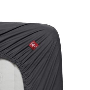 Beddinghouse Hoeslaken Perkal splittopper Anthracite