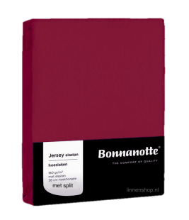Bonnanotte Hoeslaken Split(topper) Jersey Elastan Amarant