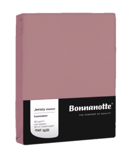 Bonnanotte Hoeslaken Split(topper) Jersey Elastan Oudroze