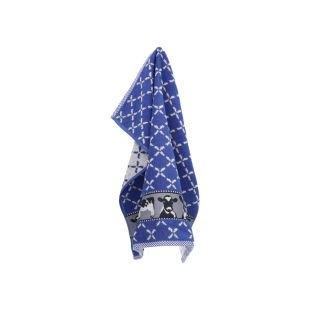 Bunzlau Castle Keukendoek Cows Royal Blue