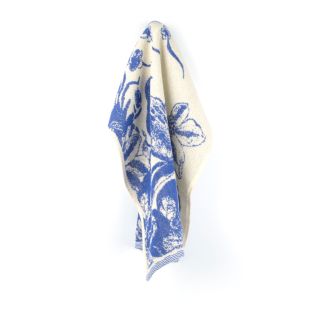 Bunzlau Castle Keukendoek Delfts Blue Bird Royal Blue