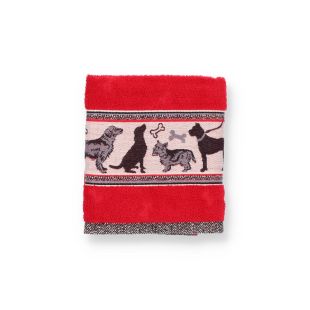 Bunzlau Castle Keukendoek Dog Red