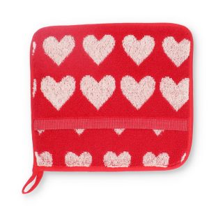 Bunzlau Castle Pannenlap CE Hearts Red