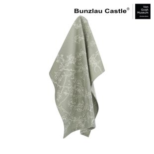 Bunzlau Castle Theedoek Van Gogh Almond Blossom Dark Green