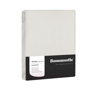 Bonnanotte Hoeslaken Jersey Dubbel Stretch Offwhite