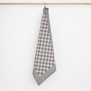Jorzolino Theedoek Kleine Ruit Grey 65x65