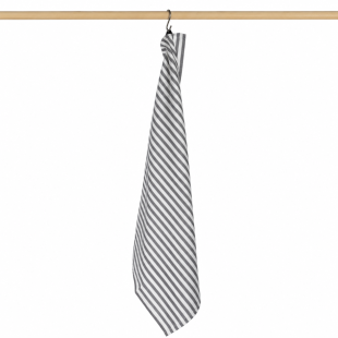 Jorzolino Theedoek Streep Grey 65x65