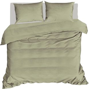 Linolux Dekbedovertrek Washed Cotton Moss