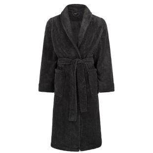 Linolux Fleece Badjas Lio Dark Grey