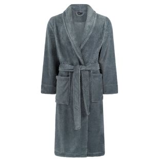 Linolux Fleece Badjas Lio Steel Blue