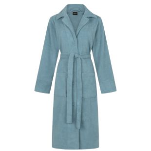 Linolux Fleece Badjas met knopen Vita Mineral