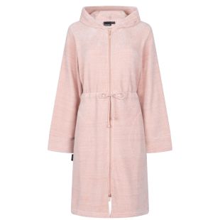 Linolux Fleece Badjas met rits Inga Rose