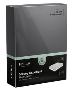 Linolux Hoeslaken Jersey Excellent Dark Grey