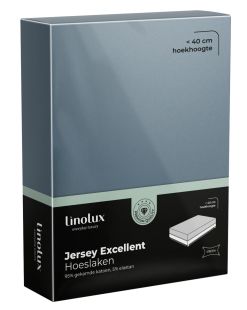 Linolux Hoeslaken Jersey Excellent Denim
