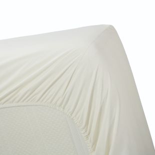 Linolux Hoeslaken Katoen Perkal Offwhite