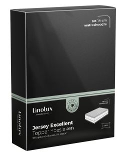 Linolux Hoeslaken Topper Jersey Excellent Black