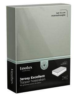 Linolux Hoeslaken Topper Jersey Excellent Light Green