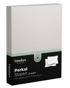 Linolux Kussensloop Katoen Perkal Offwhite 2x 60x70