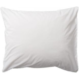 Linolux Kussensloop Pompom White 60x70