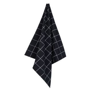 Linolux Theedoek Grote Ruit Black