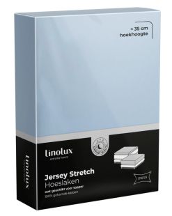 Linolux (topper) Hoeslaken Jersey Dusty Blue