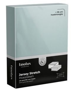 Linolux (topper) Hoeslaken Jersey Misty Green