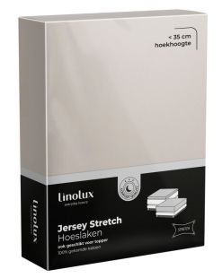 Linolux (topper) Hoeslaken Jersey Stone