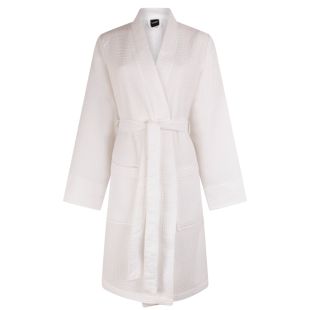 Linolux Wafel Badjas Nature Short White