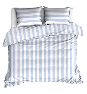 Livello Dekbedovertrek Beach Stripe Blue