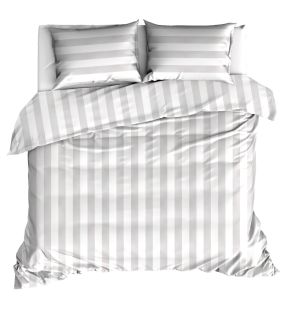 Livello Dekbedovertrek Beach Stripe Grey