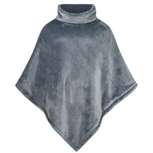 Livello Fleece Poncho Neva Petrol