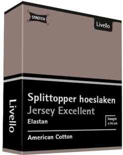Livello Hoeslaken Splittopper Jersey Excellent Taupe 250 gr