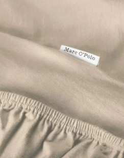 Marc O'Polo Hoeslaken Premium Organic Jersey Dark Sand