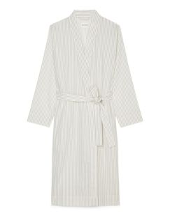 Marc O'Polo Kimono Classic Fine Stripe Grey Mist