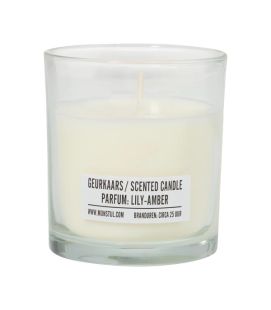 Mijn Stijl Geurkaars glas Lily Amber sojabasis