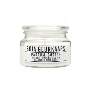 Mijn Stijl Geurkaars glas Cotton soja basis