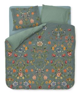 Pip Studio Dekbedovertrek Botanico Verde Blue