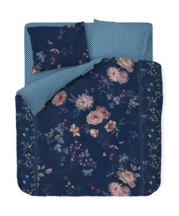 Pip Studio Dekbedovertrek Tokyo Bouquet Dark Blue