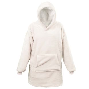 Unique Living Oversized Fleece Hoodie Dove White