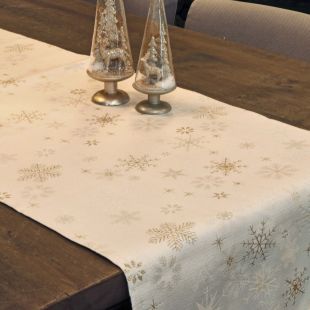 Unique Living Tafelloper Crystal Gold 45 x 150 cm