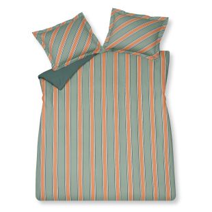 Vandyck Dekbedovertrek Preppy Stripe Smoke Green