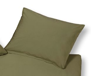 Vandyck Kussensloop Washed Cotton Martini Olive 60x70
