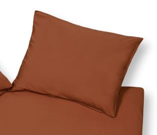 Vandyck Kussensloop Washed Cotton Rusty Brown 60x70