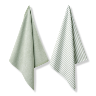 Vandyck Pure Kitchen Keukendoek + Theedoek Smoke Green