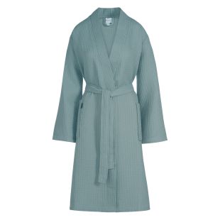 Vandyck Wafel Badjas Biarritz Mineral Blue