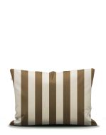 Essenza Kussensloop Minte Stripe Slate Brown Vanilla 60x70
