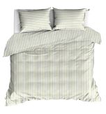 Linolux Dekbedovertrek Fresh Stripe Mineral Green